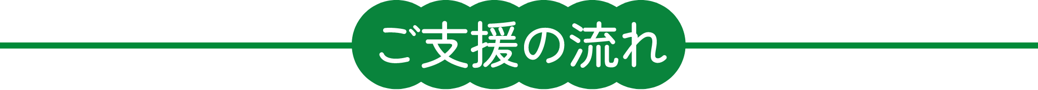 ご支援の流れ