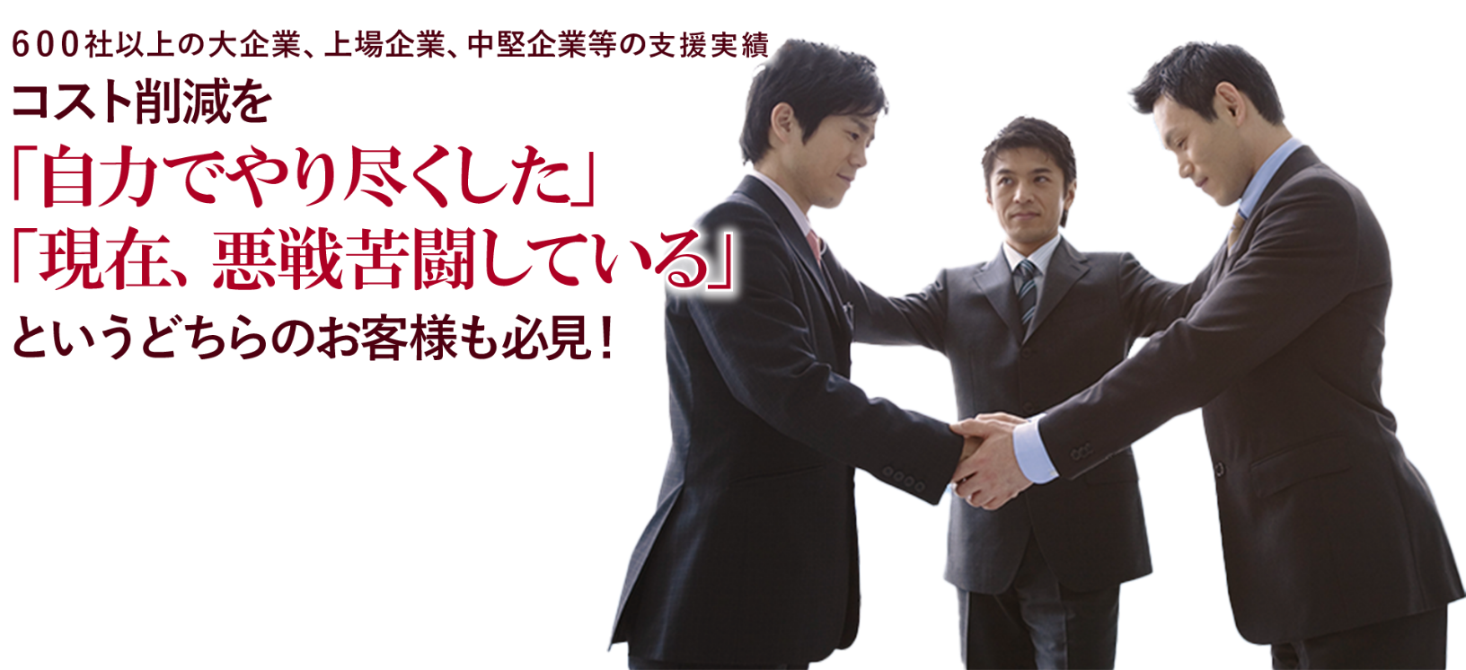 完全成功報酬型コスト削減コンサルティング